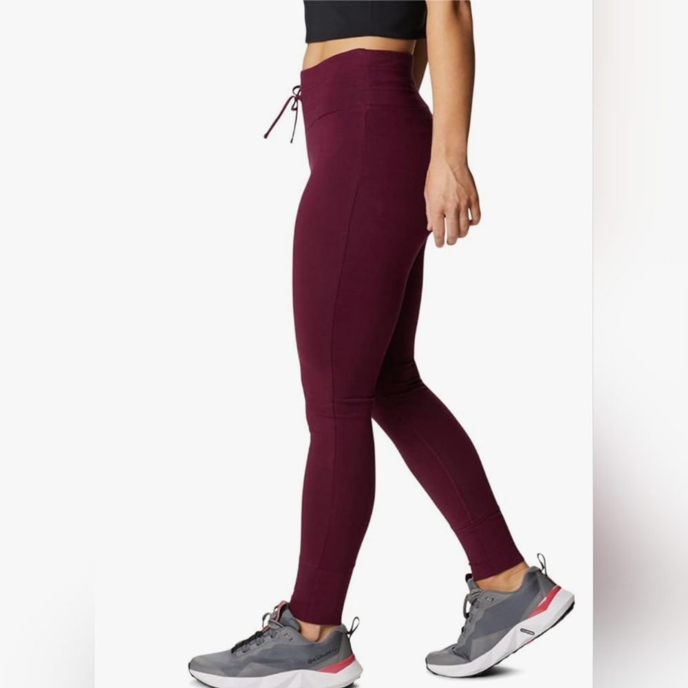 COLUMBIA TREK MERLOT LEGGINGS SIZE MEDIUM NWT - Picture 2 of 8